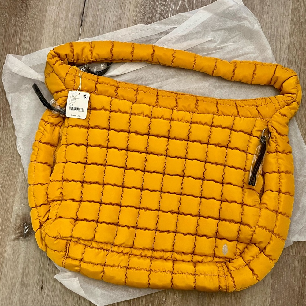 💛Free People FP Movement Quilted Carryall💛 GOLDEN SUNRISE  - New w tags